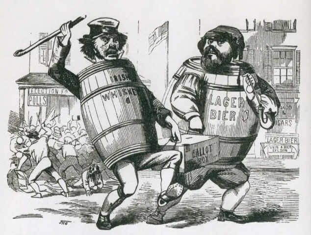 Anti-immigrant cartoon